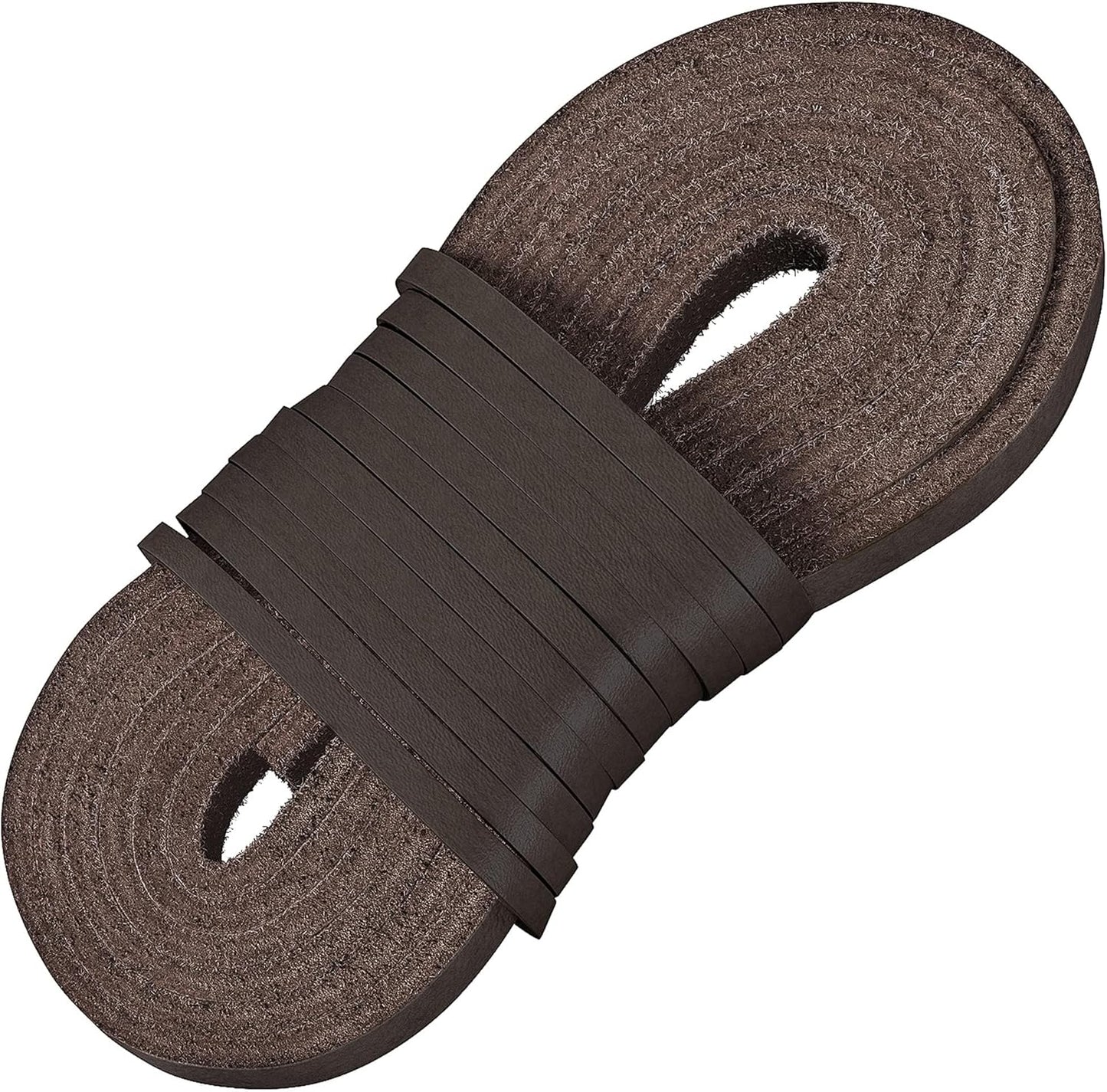 Leather Boot Laces|1/8 Inch Thick 72 Inches Long|2 Leather Strips [1 Pair]